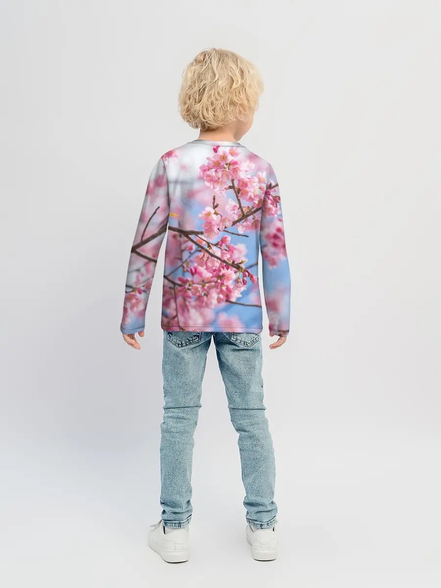Детский лонгслив / Ветки Сакуры