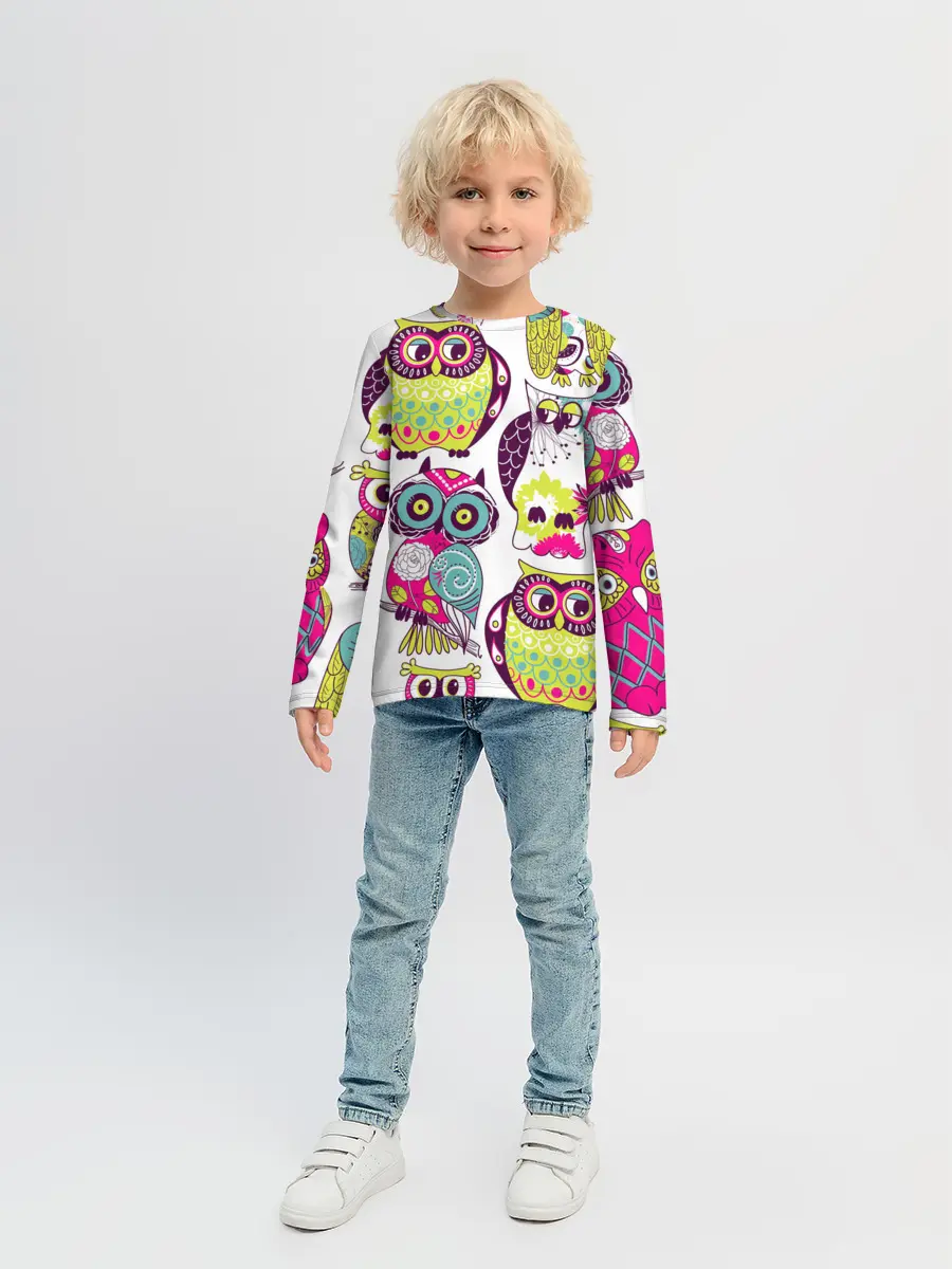 Детский лонгслив / МУДРЫЕ СОВЫ | WISE OWLS