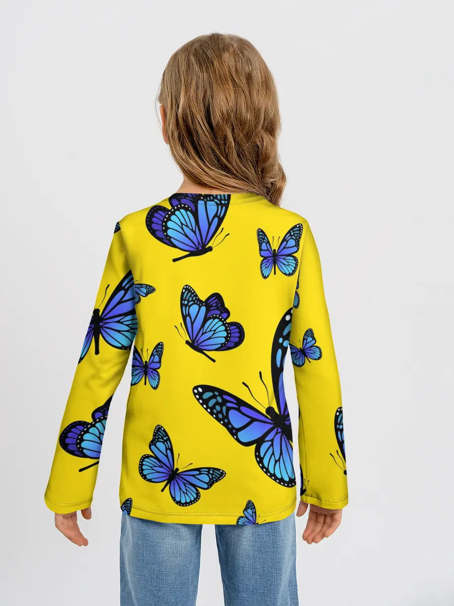 Детский лонгслив / БАБОЧКИ