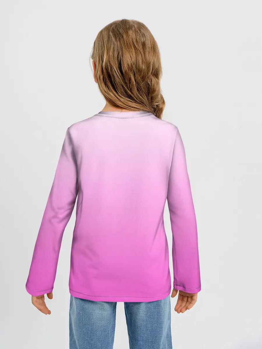 Детский лонгслив / Розовая лапка с подушечками
