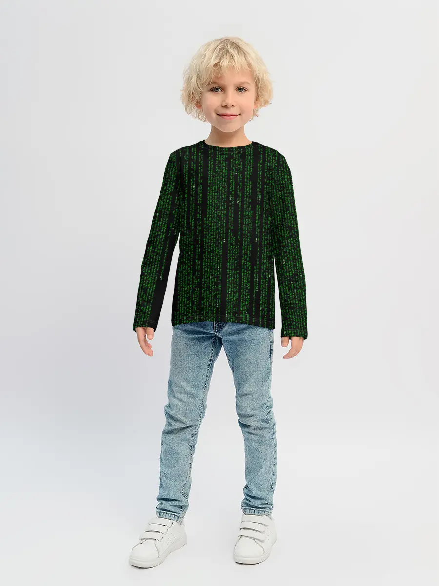 Детский лонгслив / Матрица