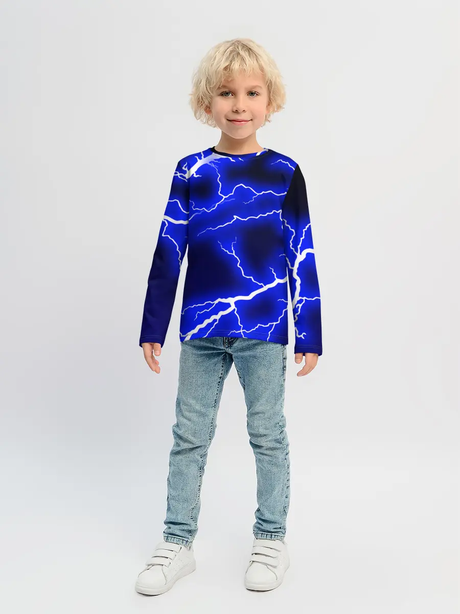 Детский лонгслив / СИНИЕ МОЛНИИ