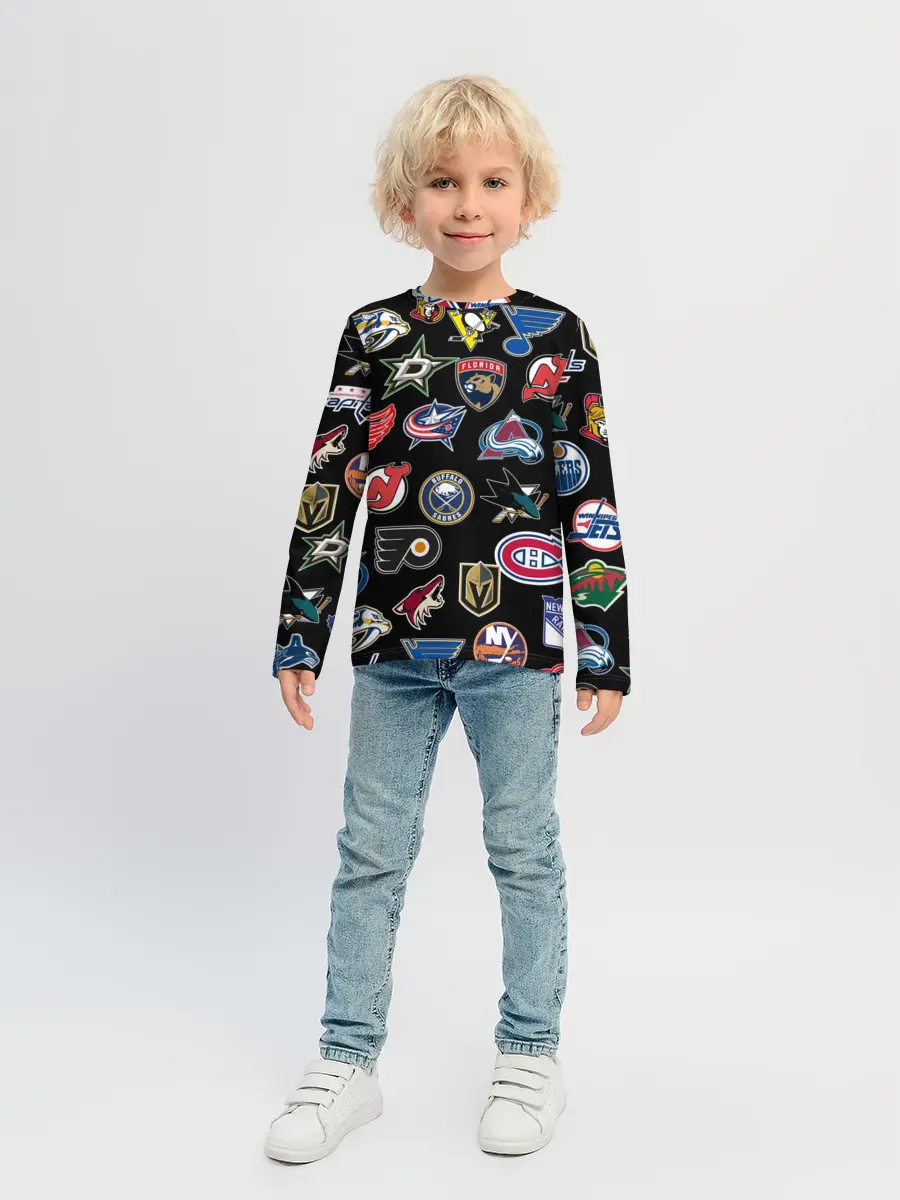 Детский лонгслив / NBA PATTERN