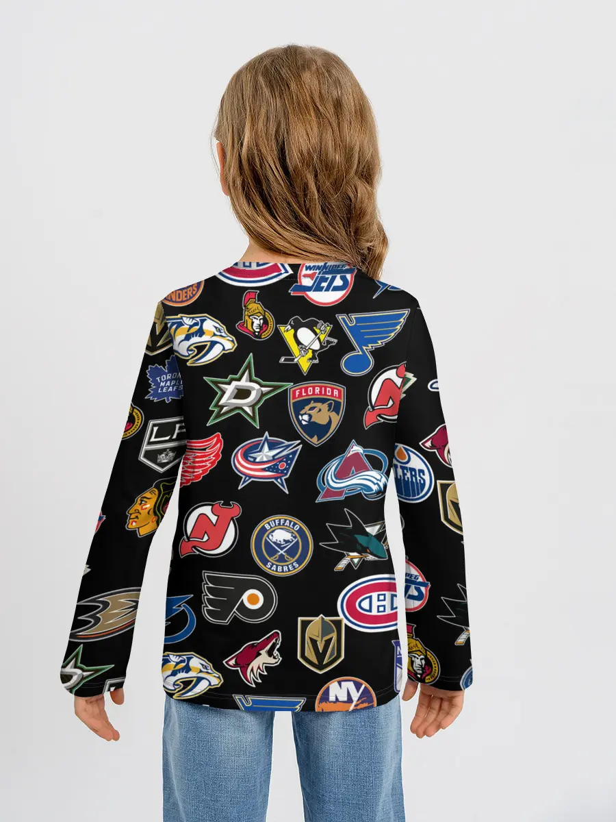 Детский лонгслив / NBA PATTERN