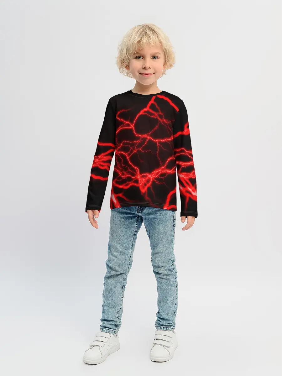 Детский лонгслив / МОЛНИИ