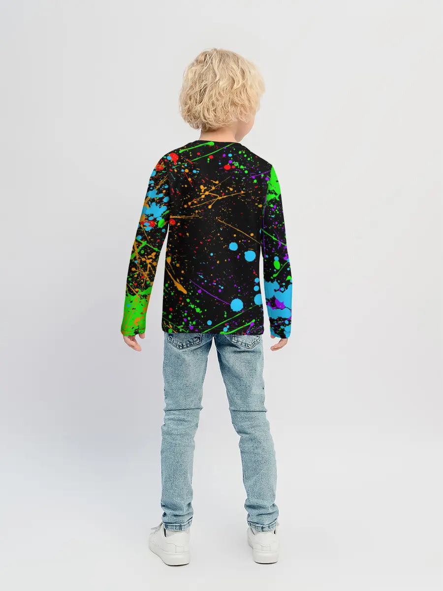 Детский лонгслив / БРЫЗГИ КРАСОК