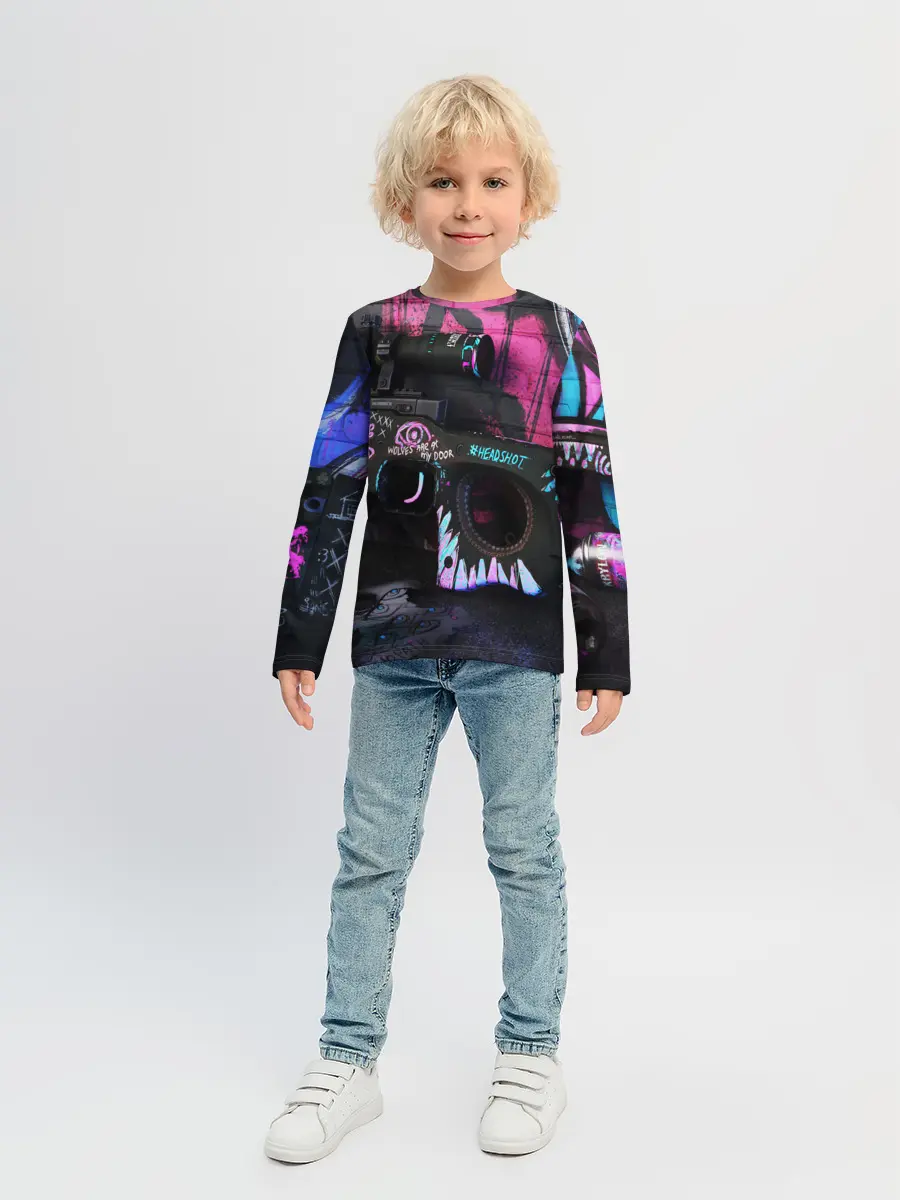 Детский лонгслив / CS GO:НЕОНУАР