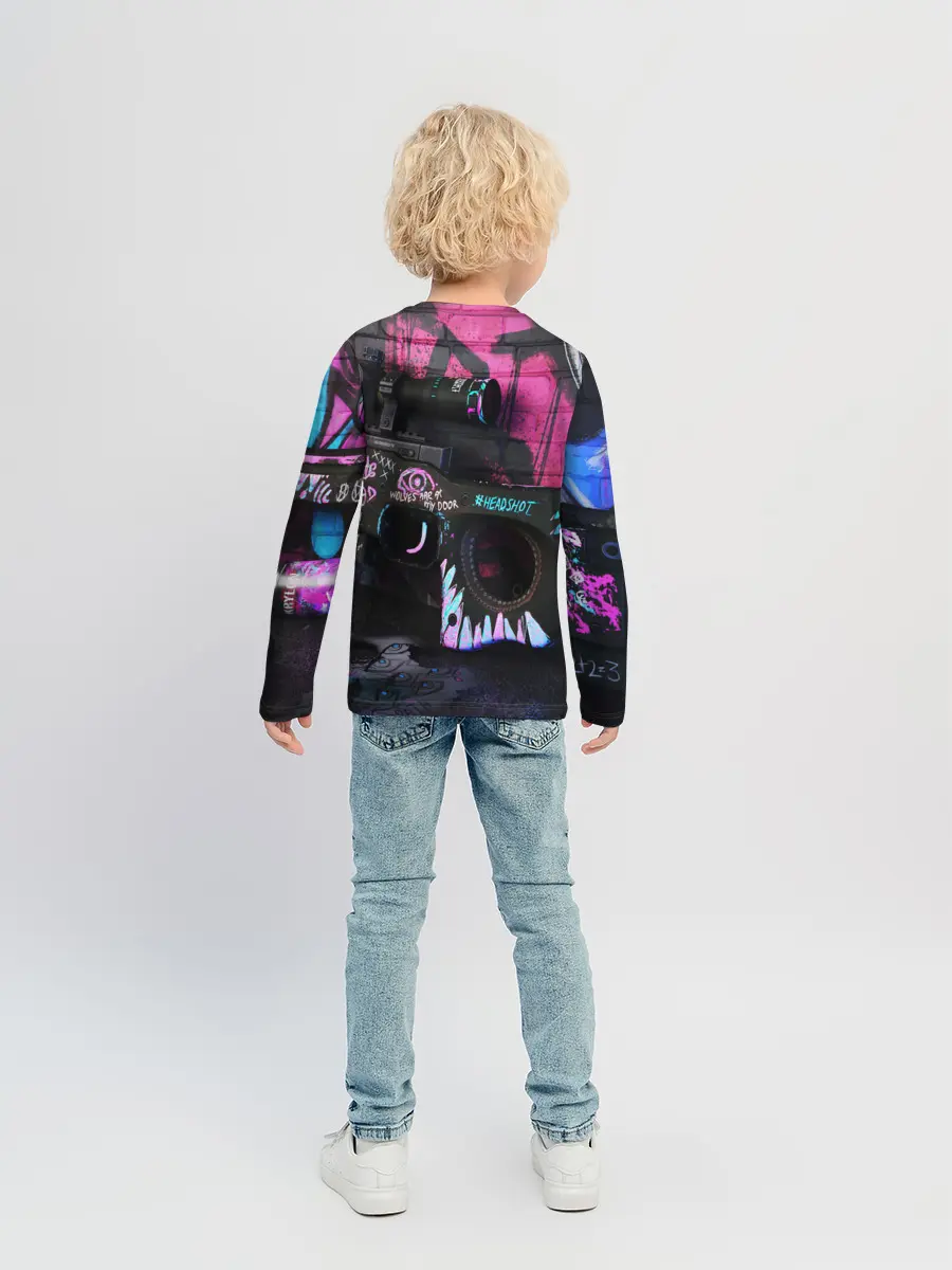 Детский лонгслив / CS GO:НЕОНУАР