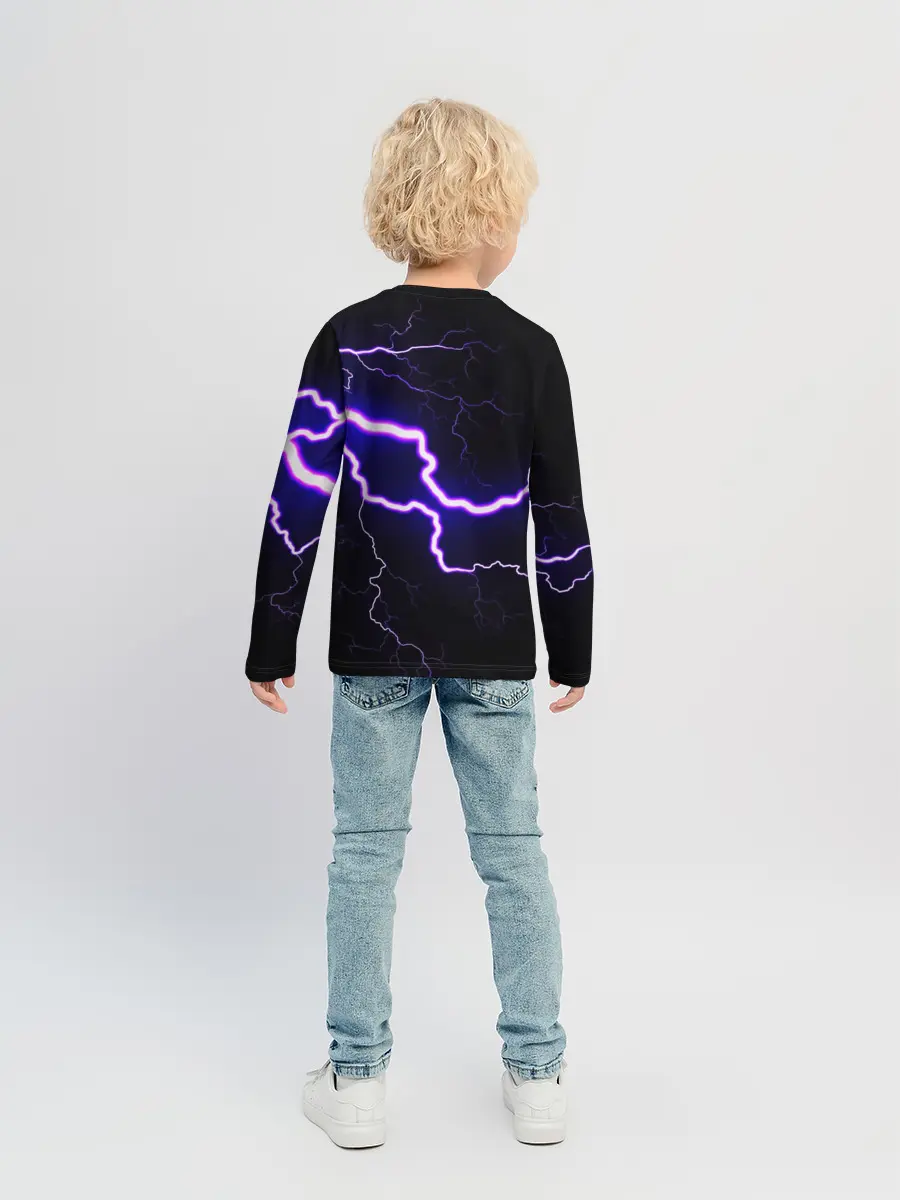Детский лонгслив / УДАР МОЛНИИ