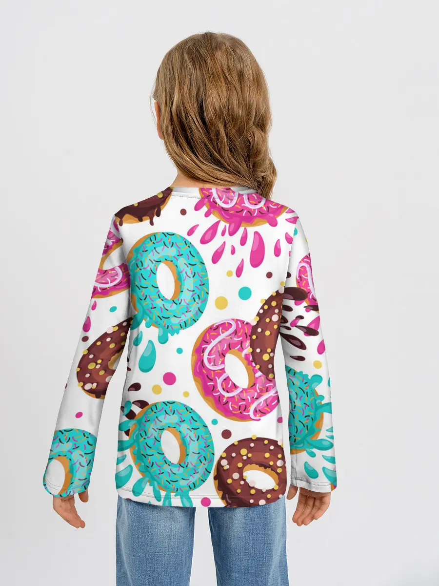 Детский лонгслив / Любитель пончиков