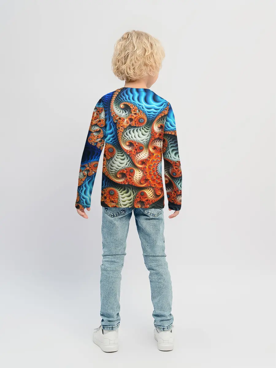 Детский лонгслив / Fractal illusion