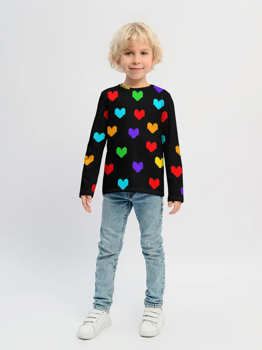 Детский лонгслив / UNDERTALE HEART