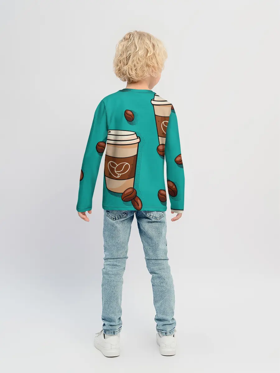 Детский лонгслив / Я ЛЮБЛЮ КОФЕ | I LOVE COFFEE