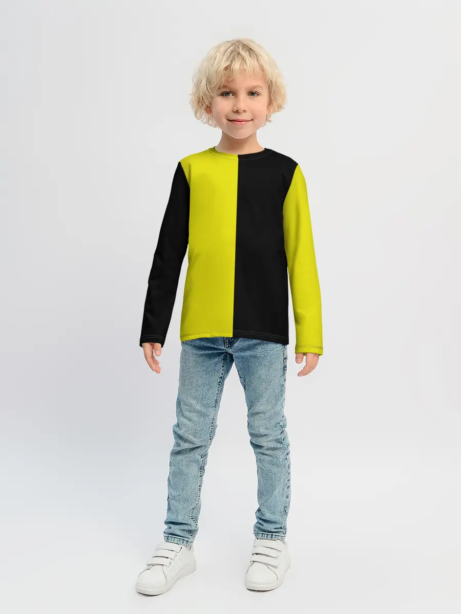 Детский лонгслив / BLACK YELLOW | ЧЕРНО ЖЕЛТЫЙ