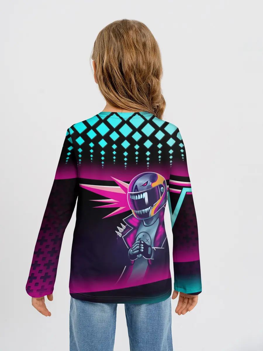 Детский лонгслив / НЕОНОВЫЙ ГОНЩИК