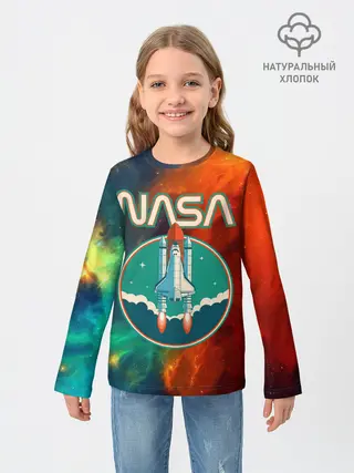 Детский лонгслив / NASA