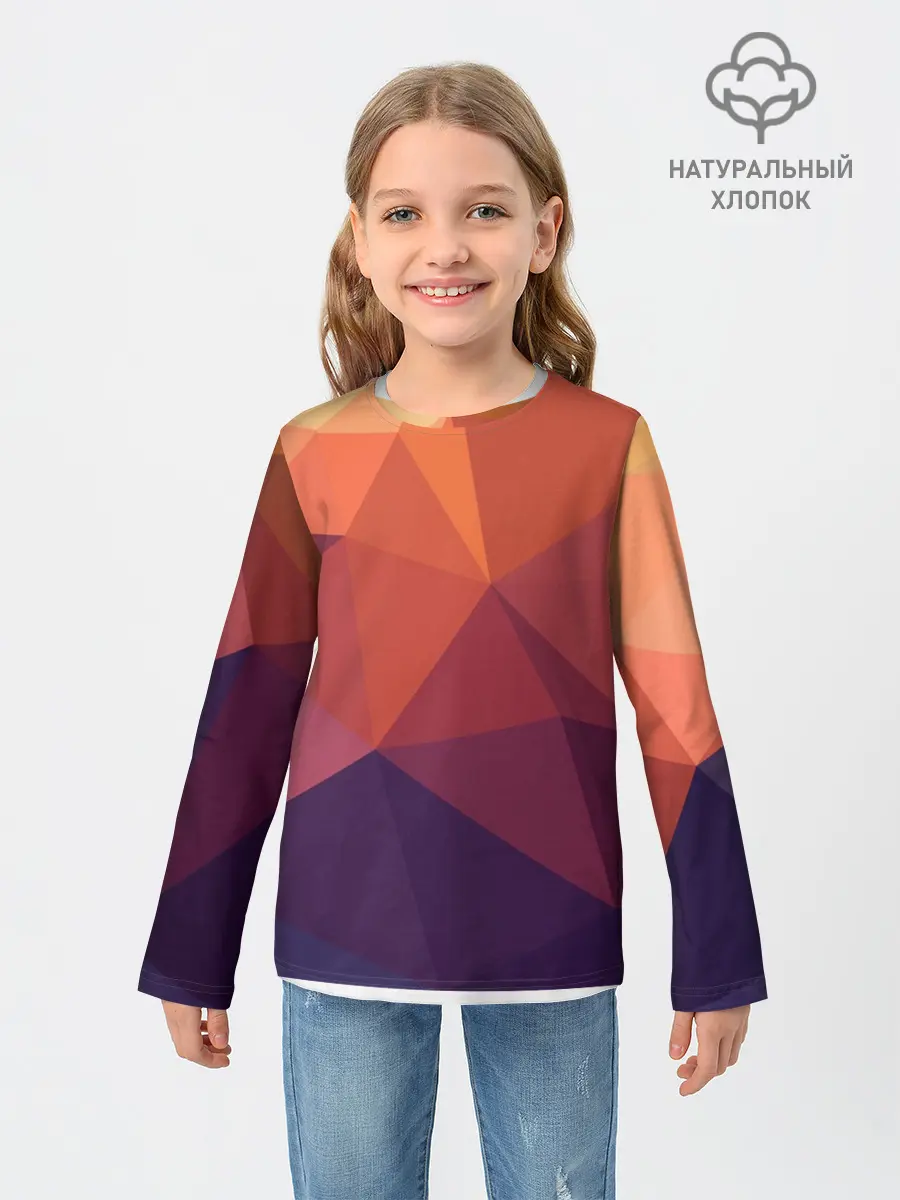Детский лонгслив / Грани