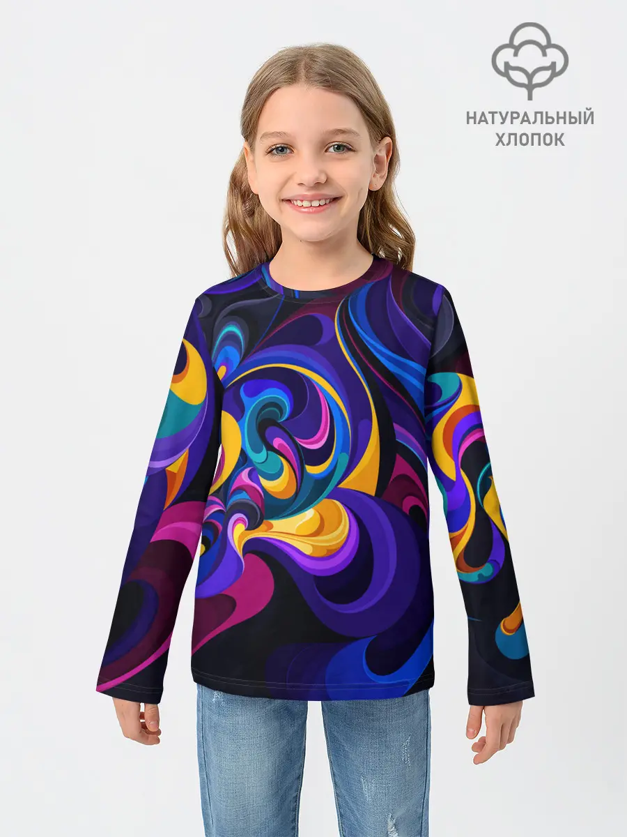 Детский лонгслив / ABSTRACT COLOR