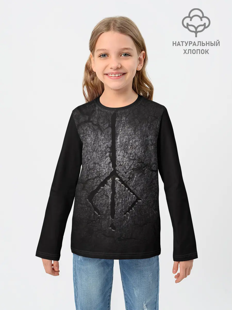 Детский лонгслив / BLOODBORNE HUNTER | СИМВОЛ ОХОТНИКА