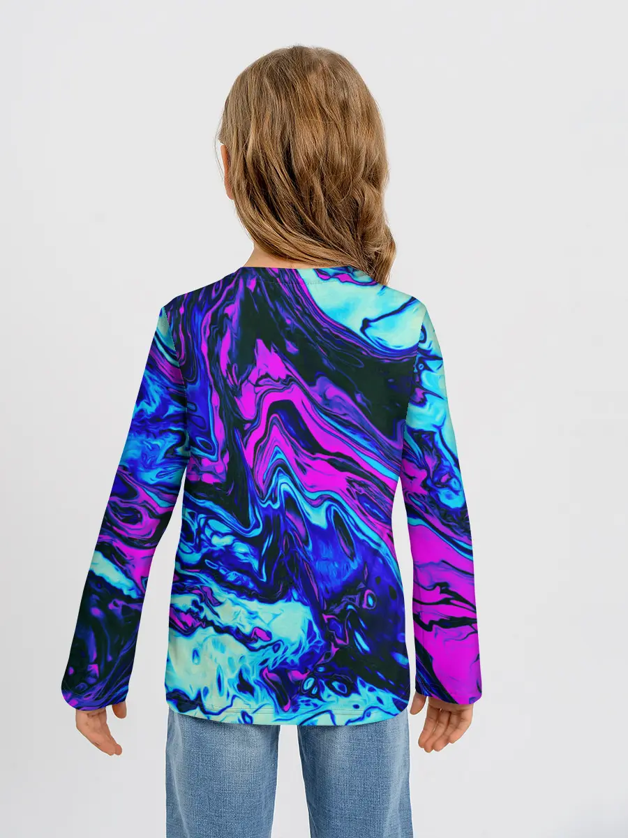 Детский лонгслив / DIGITAL ABSTRACT