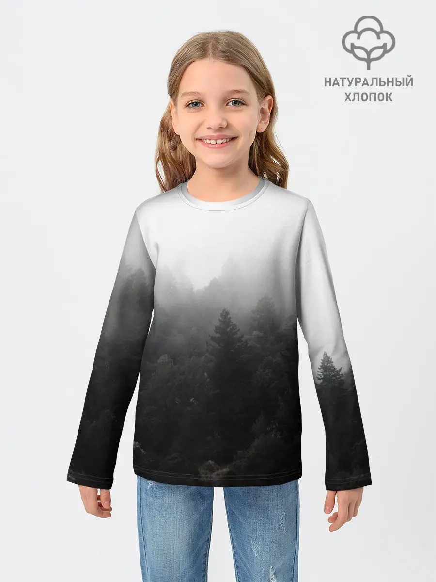 Детский лонгслив / Лес