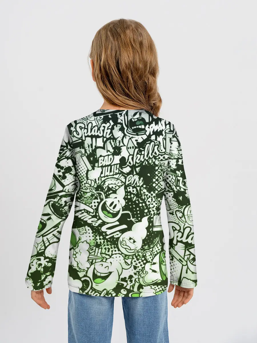 Детский лонгслив / Граффити