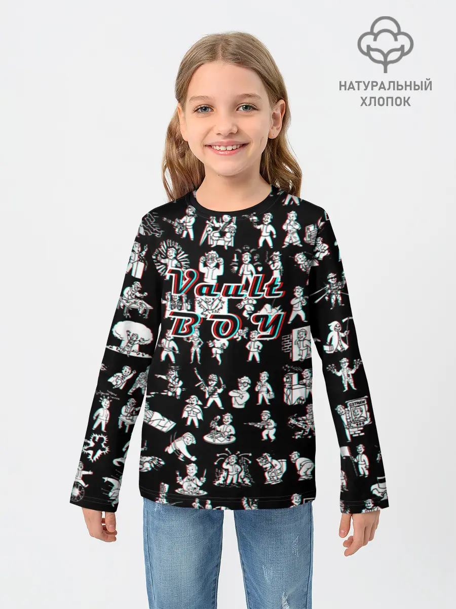 Детский лонгслив / Vault Boy