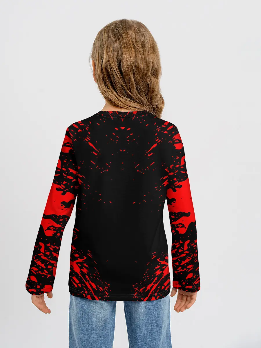 Детский лонгслив / Берсерк маска белая