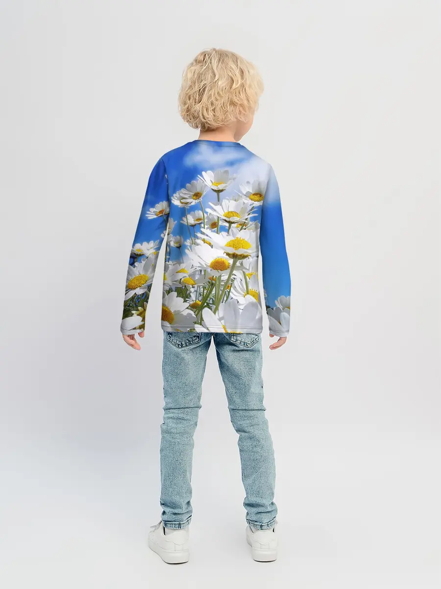 Детский лонгслив / Ромашки