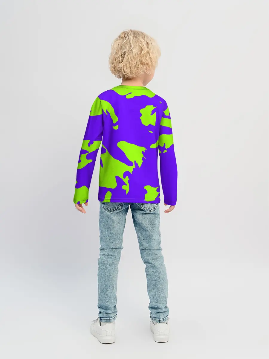 Детский лонгслив / тeкстура