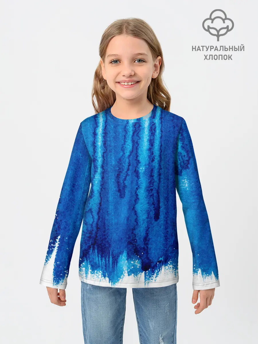 Детский лонгслив / Будь в потоке