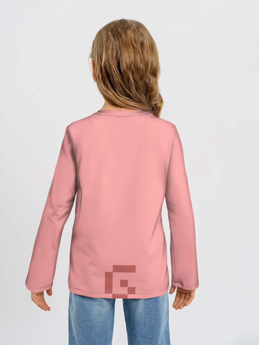 Детский лонгслив / Minecraft Pig