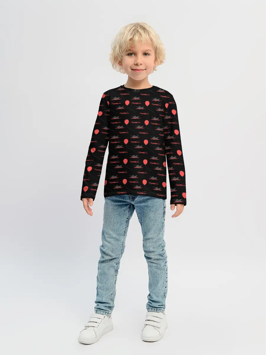 Детский лонгслив / IT Pattern