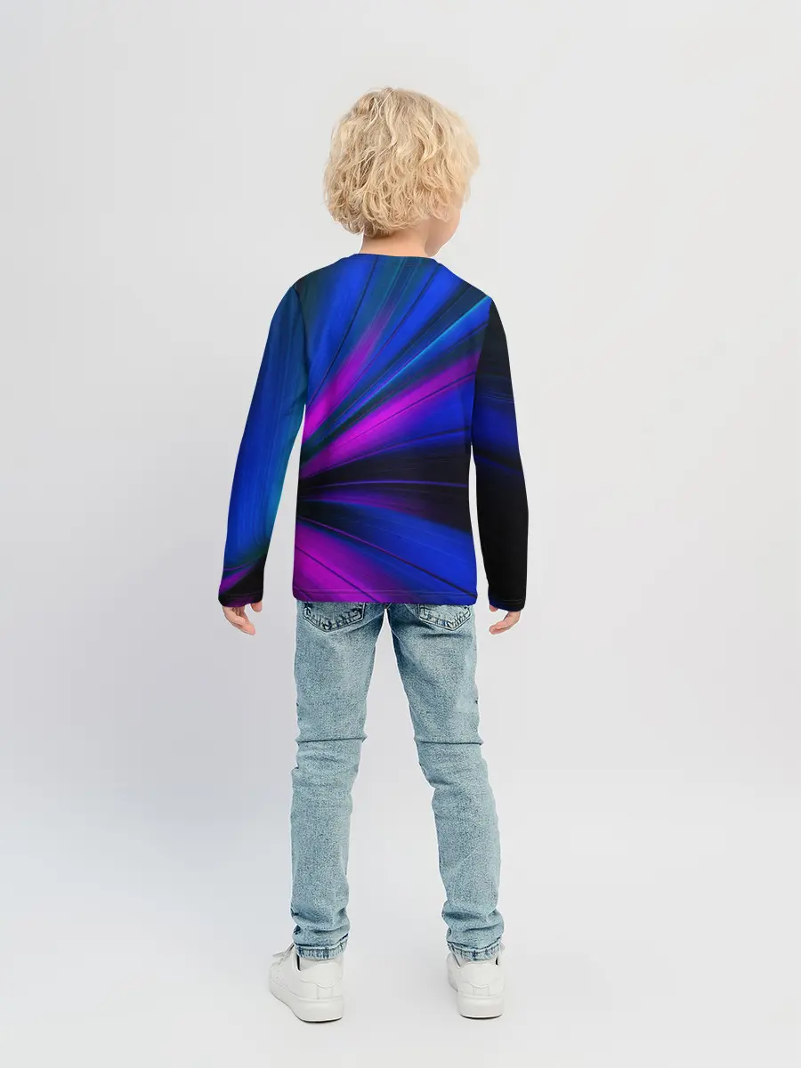 Детский лонгслив / НЕОНОВЫЕ ВОЛНЫ | NEON STRIPES