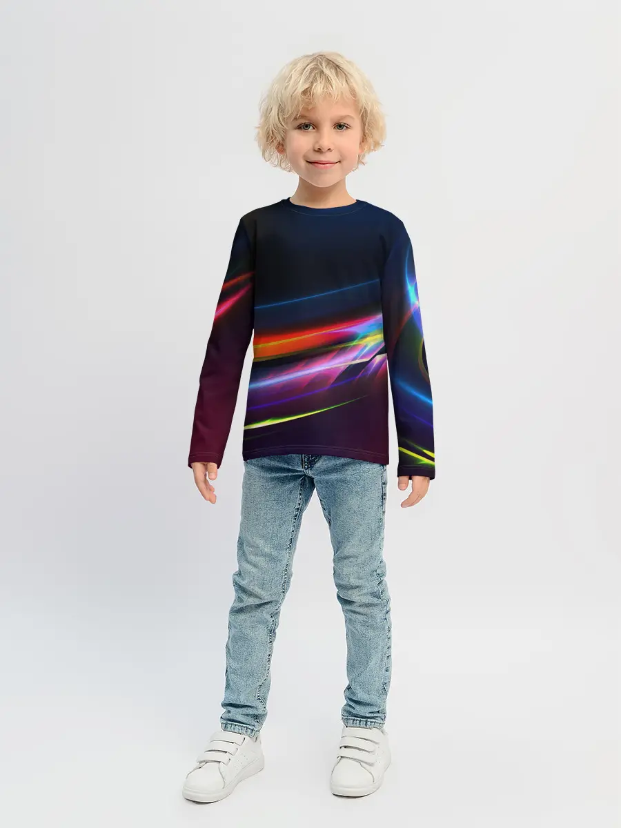 Детский лонгслив / NEON STRIPES