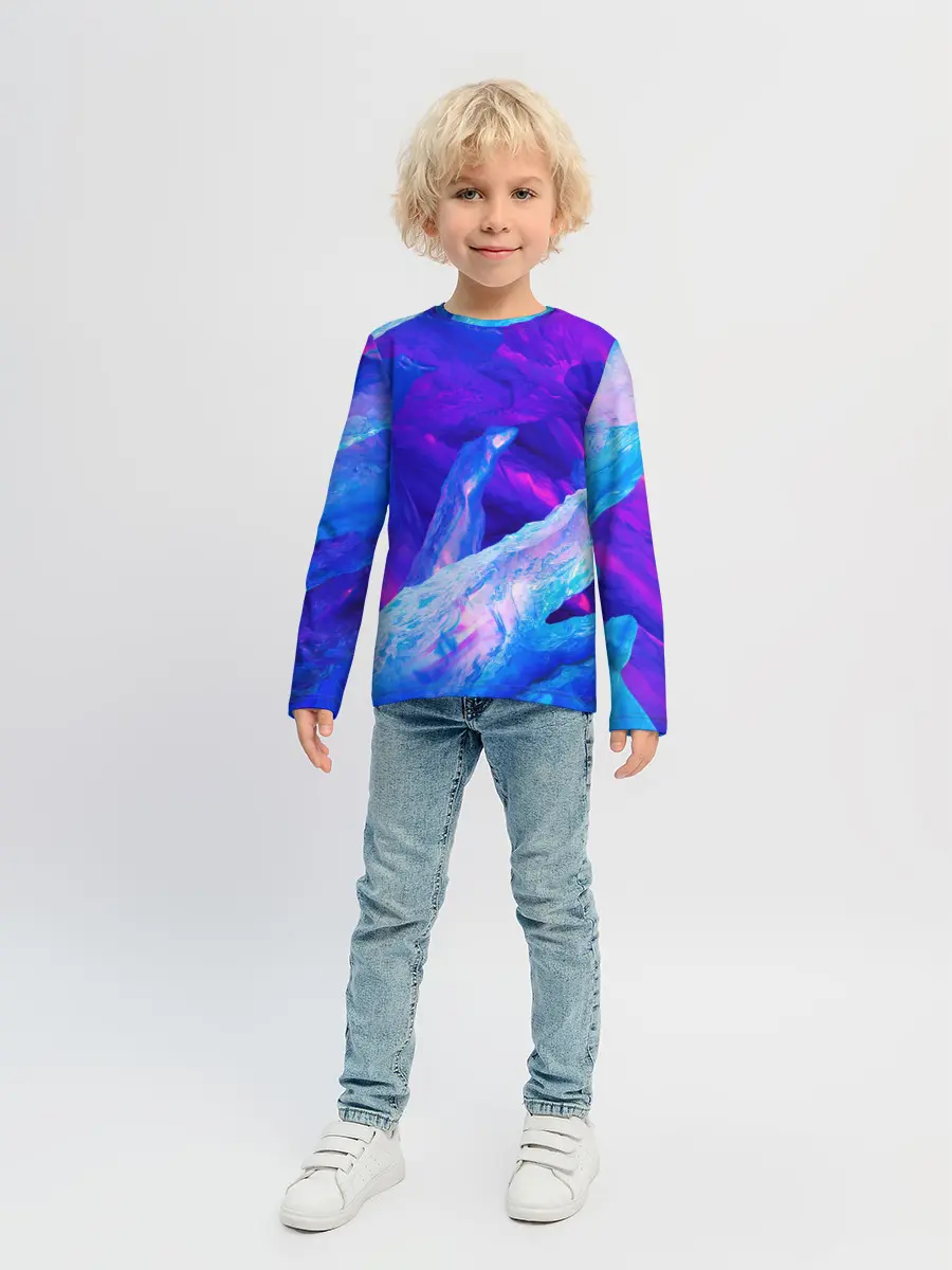 Детский лонгслив / ЛЕДЯНОЙ НЕОН