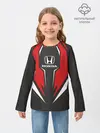Детский лонгслив / Honda Driver team Red