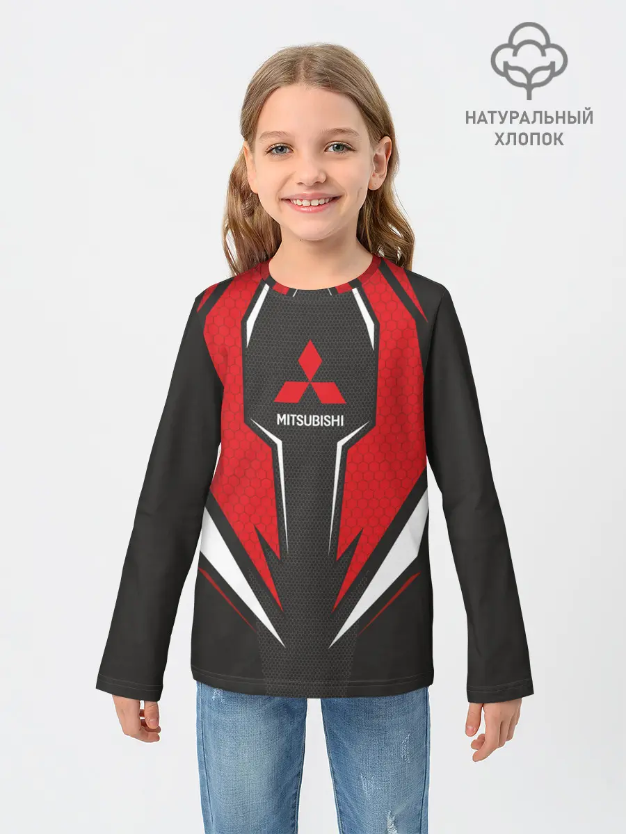 Детский лонгслив / Mitsubishi Driver team Red