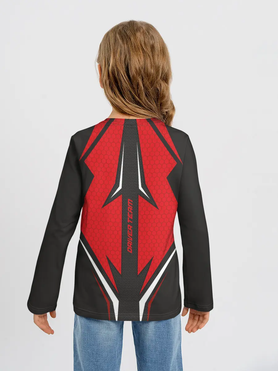 Детский лонгслив / Mitsubishi Driver team Red