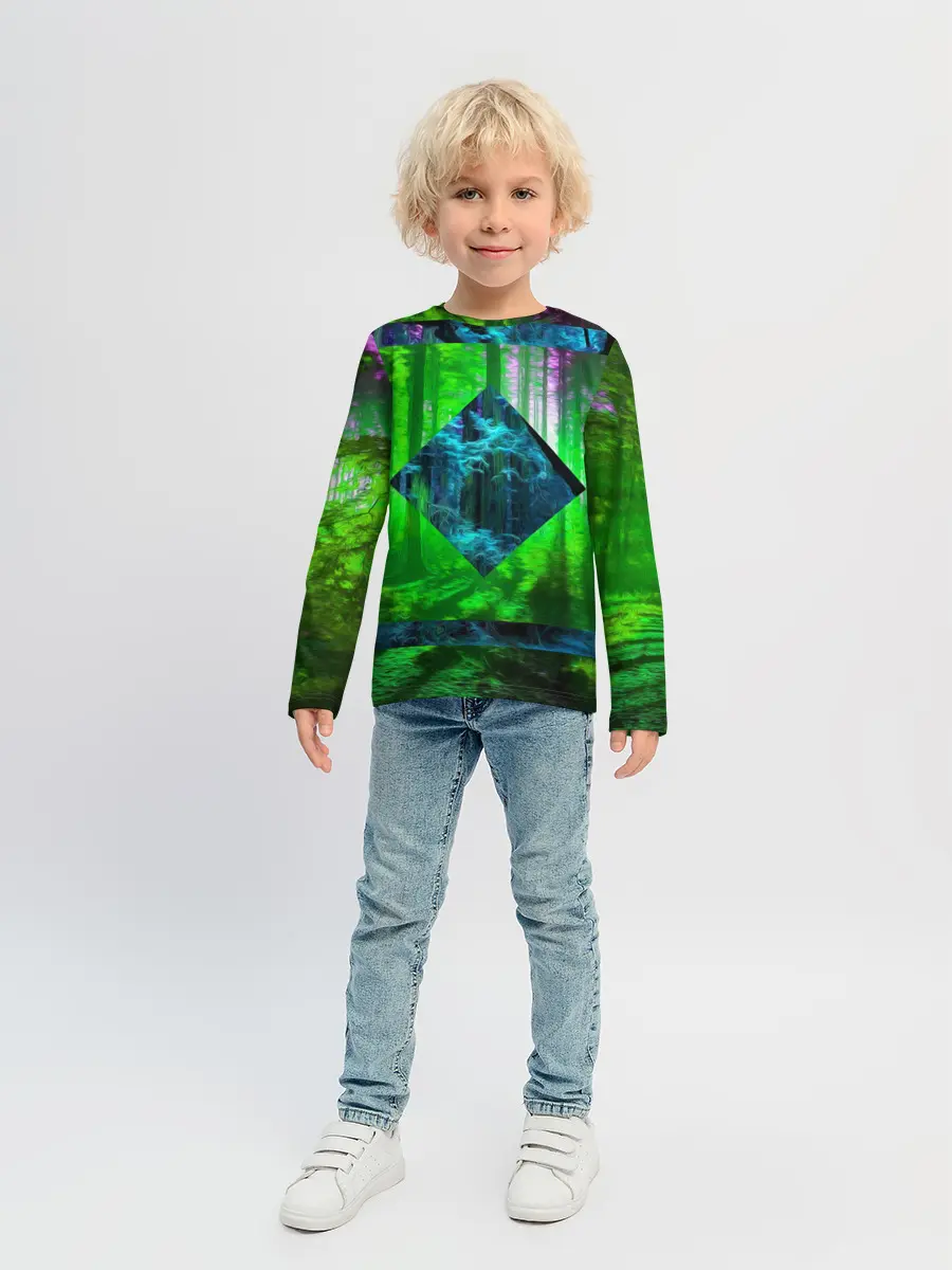 Детский лонгслив / ПСИХОДЕЛИЯ ЛЕСА