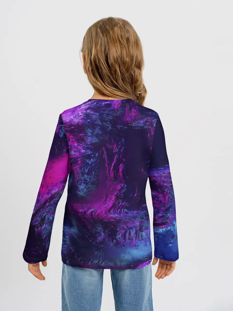 Детский лонгслив / Неон