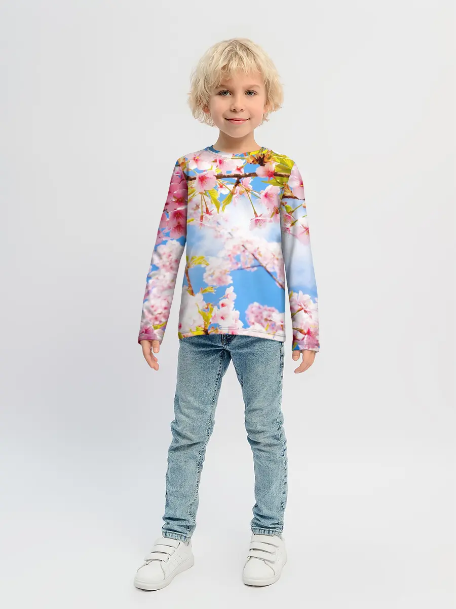 Детский лонгслив / Сакура