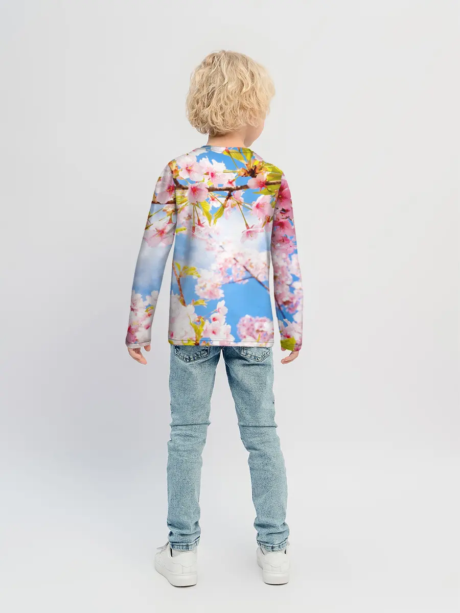 Детский лонгслив / Сакура