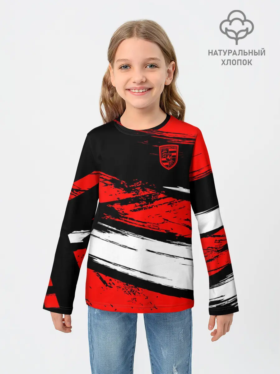 Детский лонгслив / Porsche