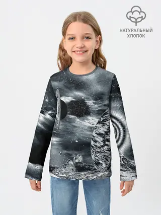 Детский лонгслив / Космос
