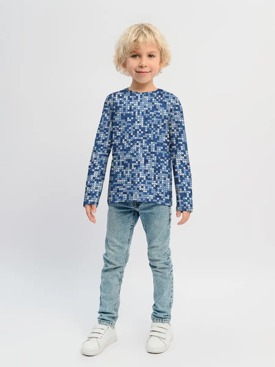 Детский лонгслив / ВЯЗАНЫЙ КАМУФЛЯЖ