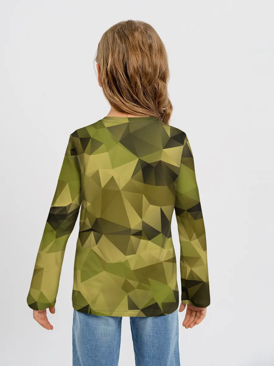 Детский лонгслив / СОВРЕМЕННЫЙ КАМУФЛЯЖ