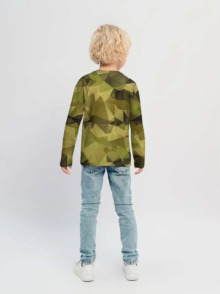 Детский лонгслив / СОВРЕМЕННЫЙ КАМУФЛЯЖ