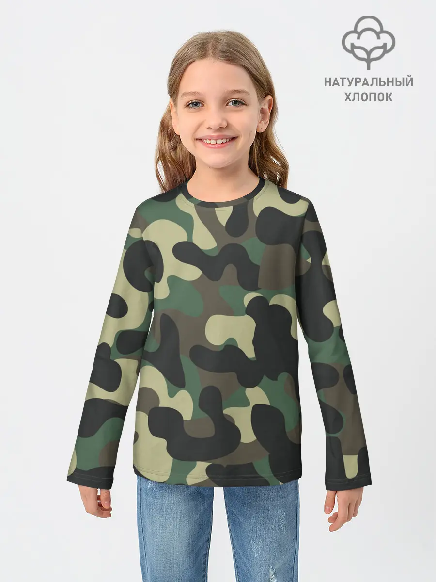 Детский лонгслив / КАМУФЛЯЖ