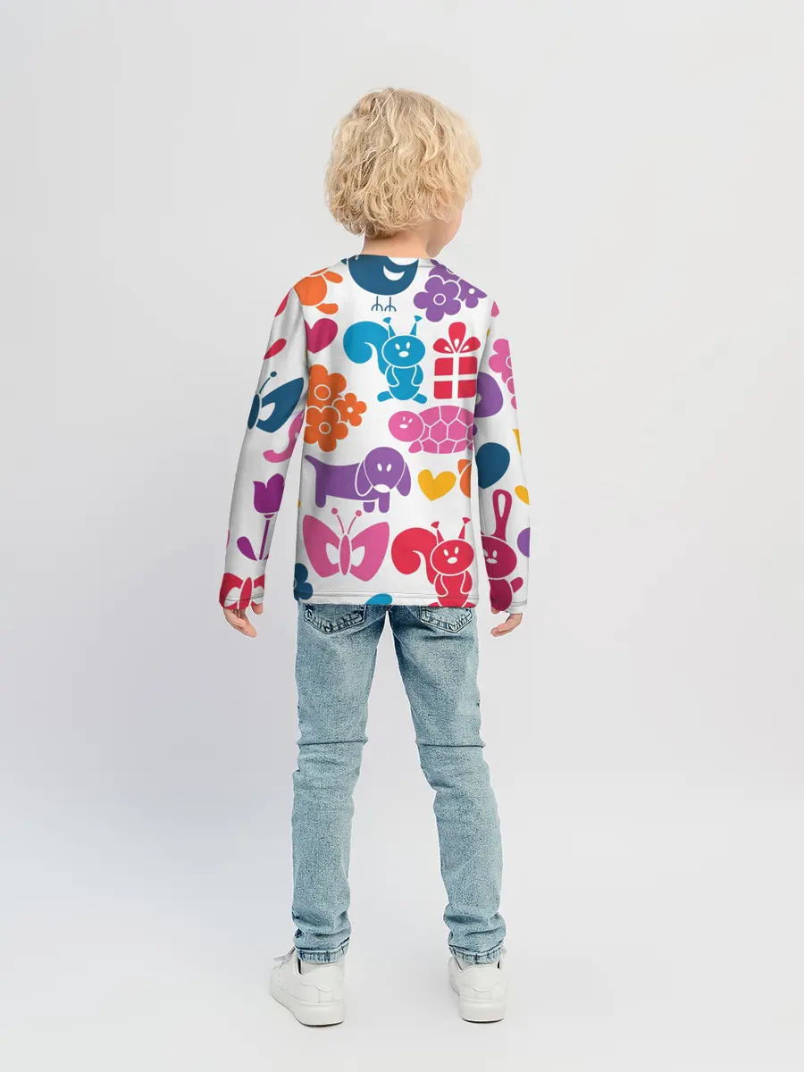 Детский лонгслив / Звери, детская